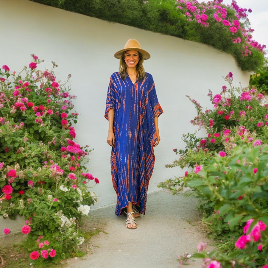 S9194- Shibori Tie Dye Kaftan