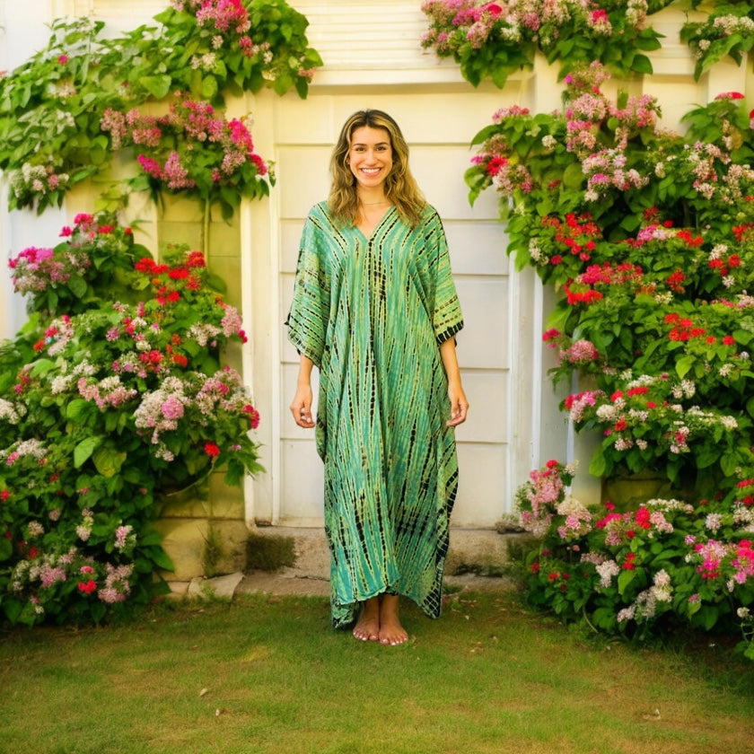 S3589- Shibori Tie Dye Kaftan