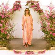 S3573- Shibori Tie Dye Kaftan