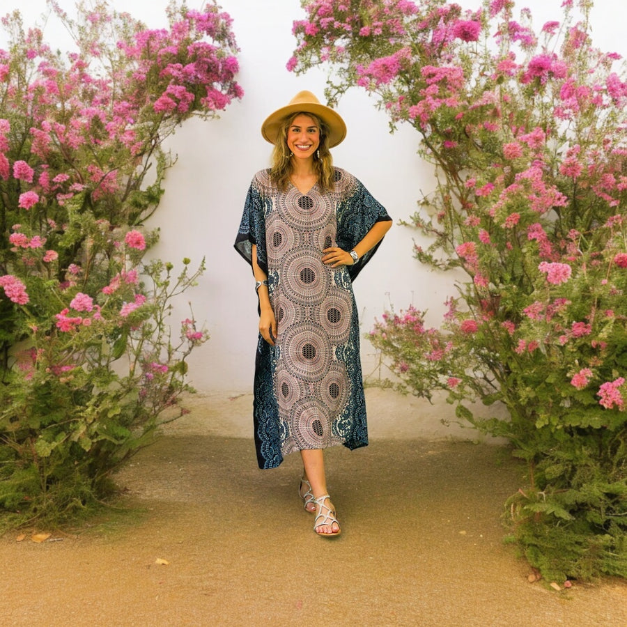 Pink Mandala Kaftan