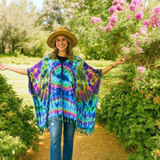 C3165- Hand Dyed Hippie Cardigan Cover Up