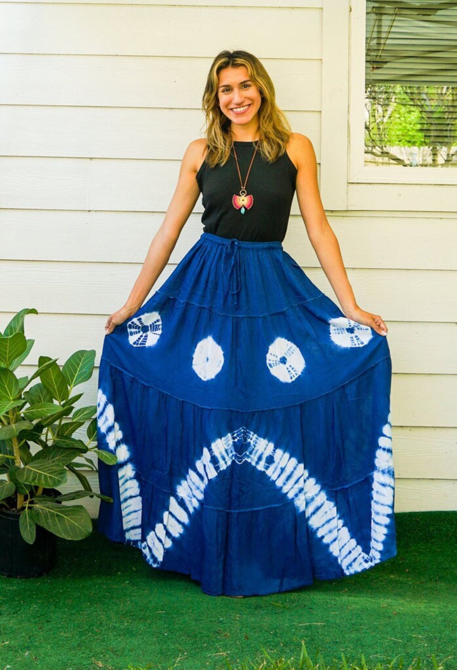 Shibori Dream Maxi Skirt