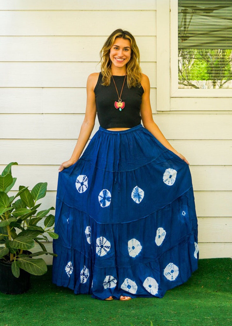 Indigo Moon Maxi Skirt