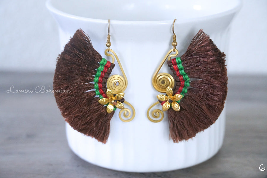 Earth Spirit Bohemian Tassel Earrings