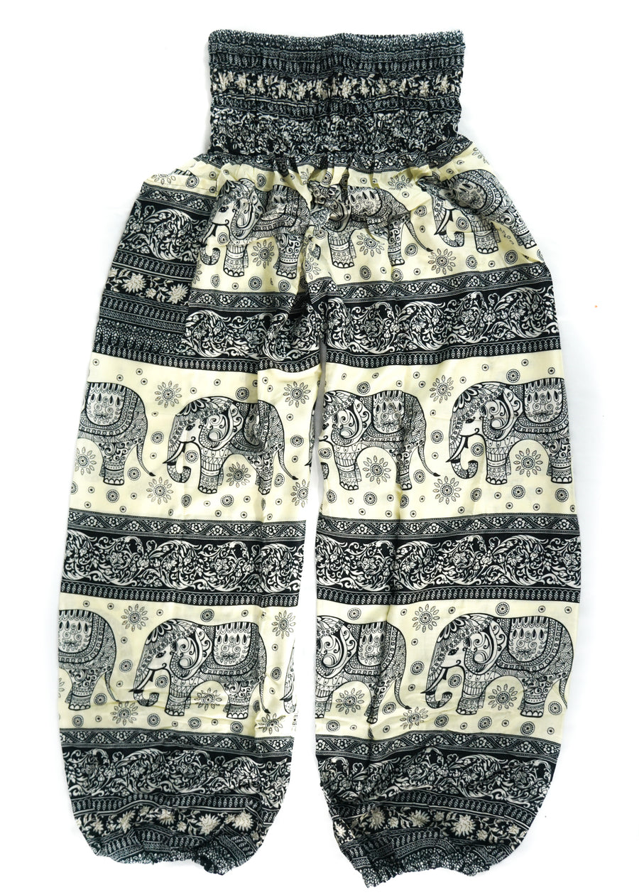 Black Big Elephant Harem Pants