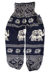 Blue Persian Elephant Harem Pants