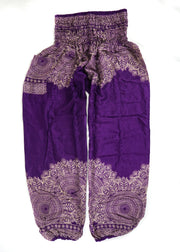 Purple Lotus Bloom Harem Pants