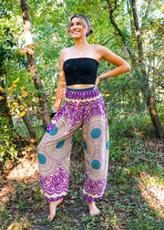 Pink Mandala Harem Pants