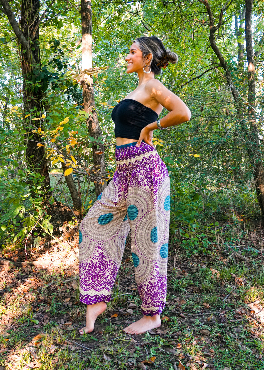 Pink Mandala Harem Pants