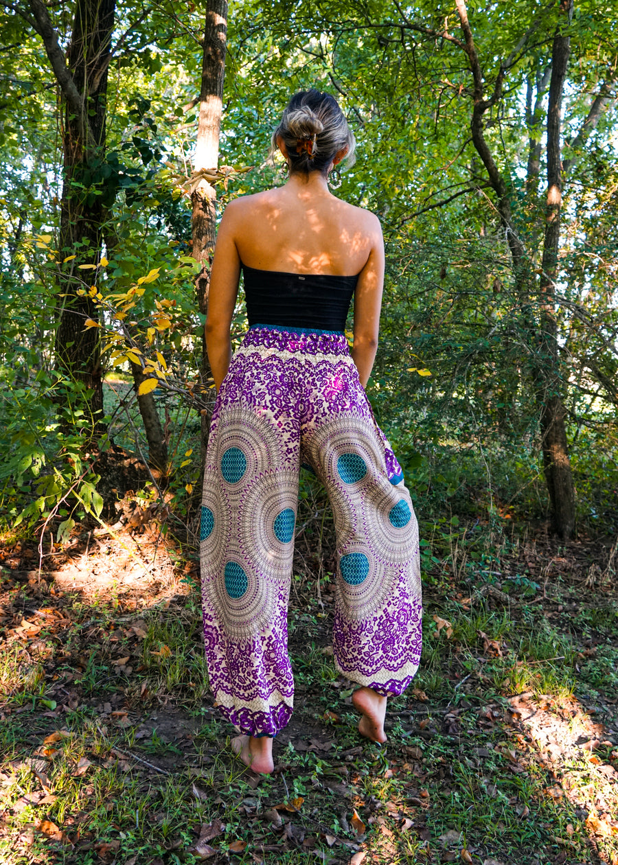 Pink Mandala Harem Pants