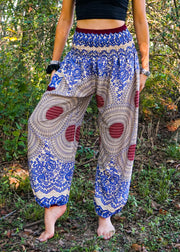 Blue Mandala Harem Pants