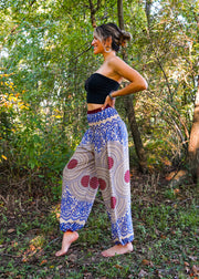 Blue Mandala Harem Pants