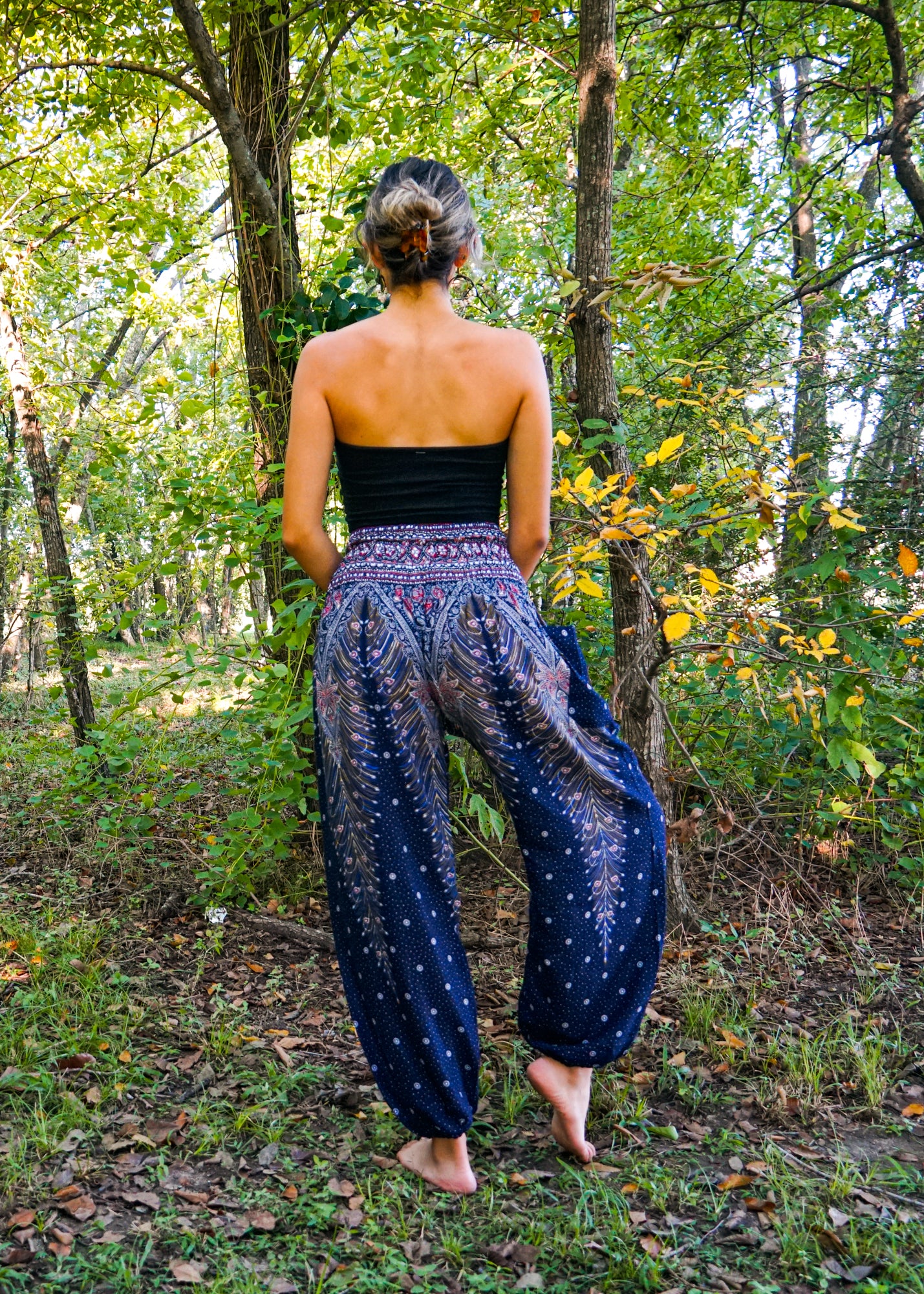 Peacock harem clearance pants