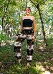 Black Sweet Elephant Harem Pants