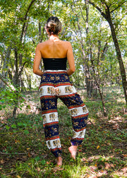 Dark Blue Sweet Elephant Harem Pants