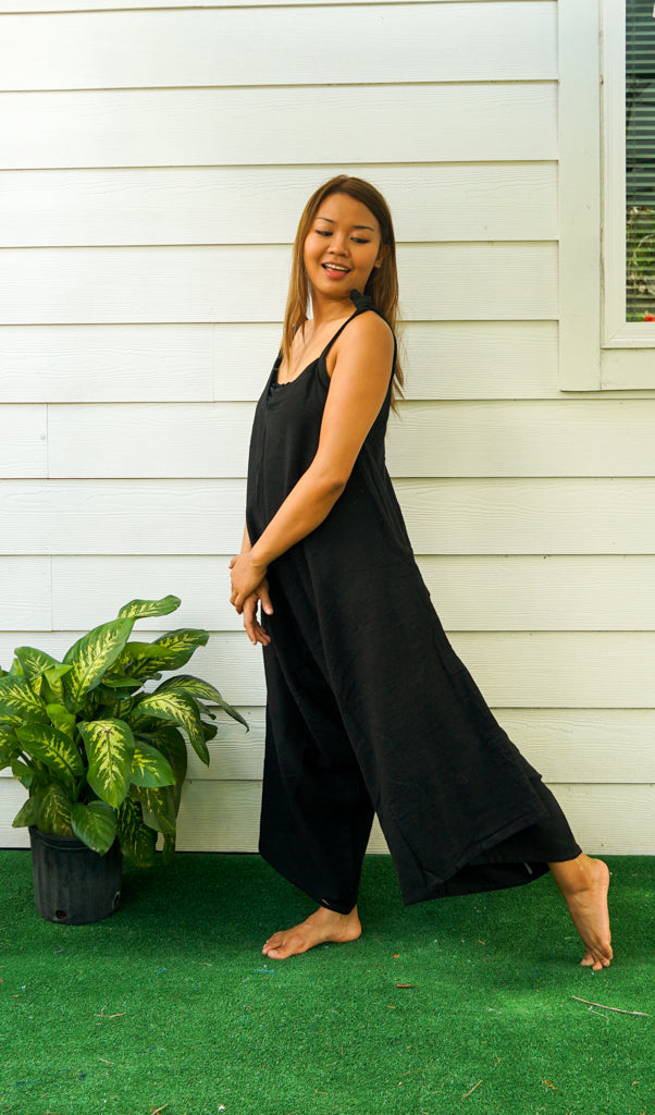 Plain Black Jumpsuit