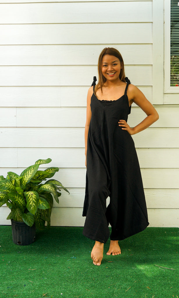 Plain Black Jumpsuit