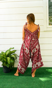 Red Elephant Jumpsuit