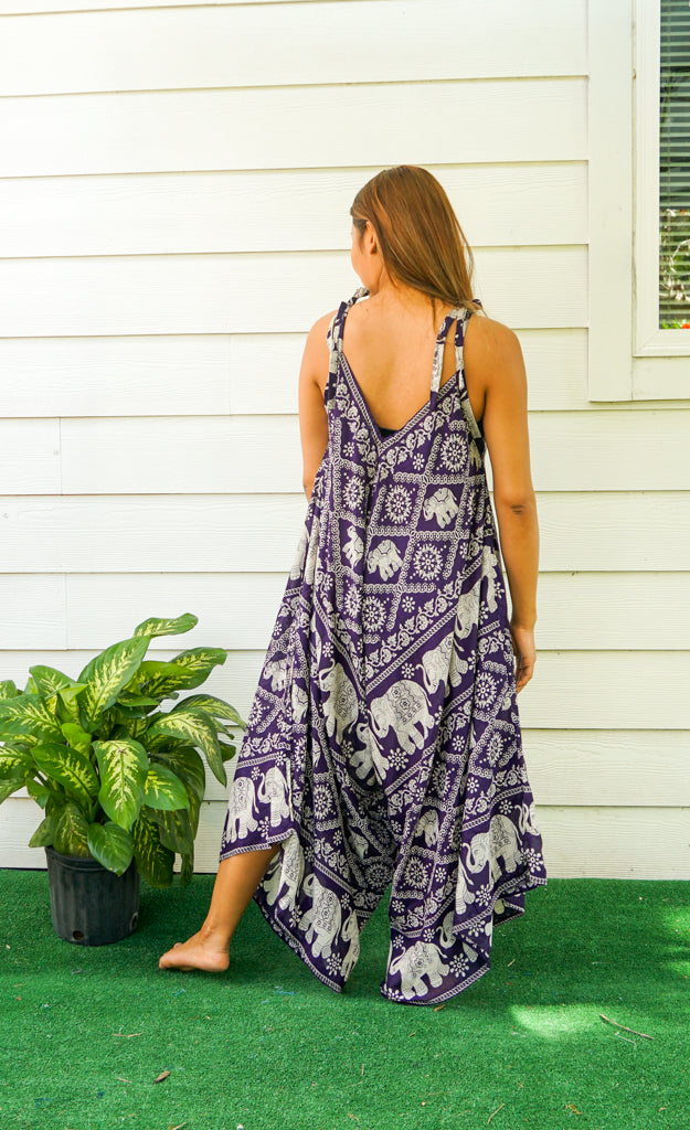 Purple Elephant Jumpsuit