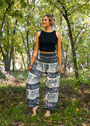 Black Big Elephant Harem Pants