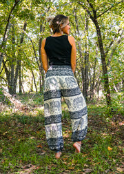 Black Big Elephant Harem Pants