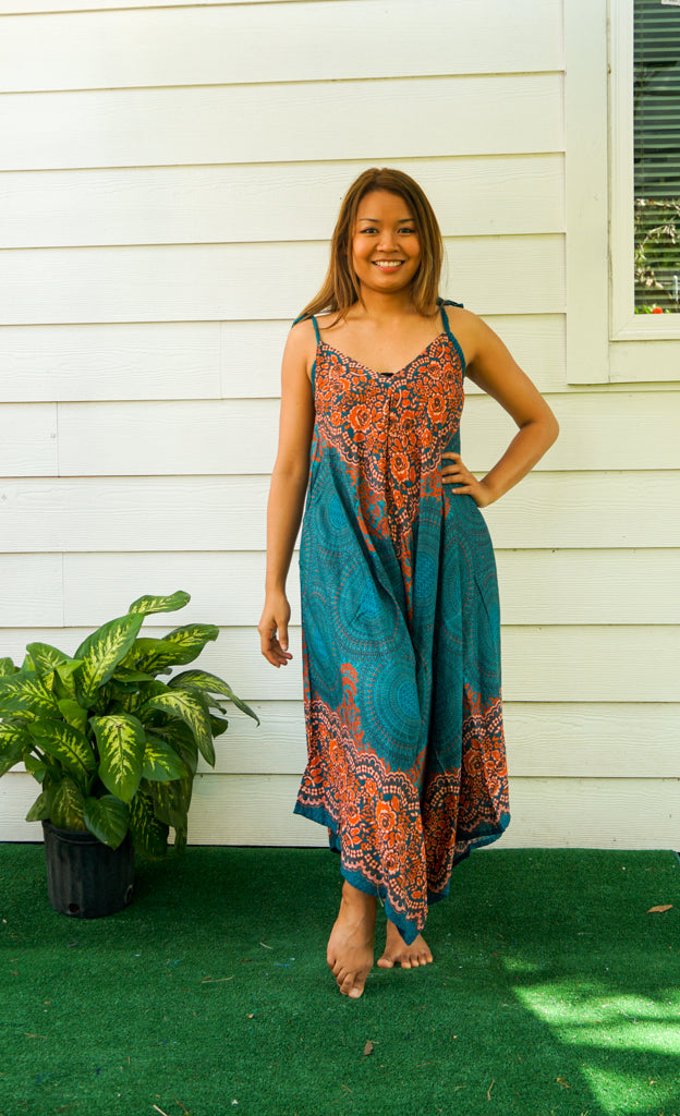 Teal Mandala Jumpsuit