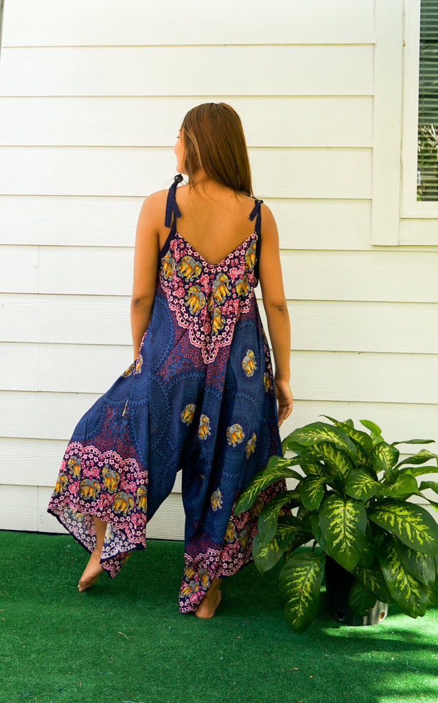 Blue Elephant Mandala Jumpsuit