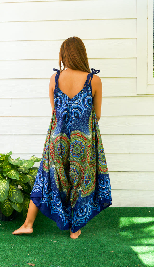 Blue Psychedelic Mandala Jumpsuit