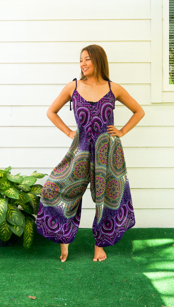 Purple Psychedelic Mandala Jumpsuit