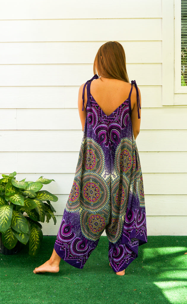 Purple Psychedelic Mandala Jumpsuit