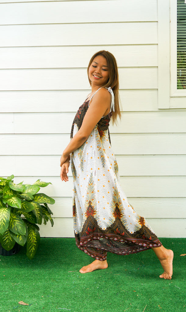 Ivory Peacock Jumpsuit