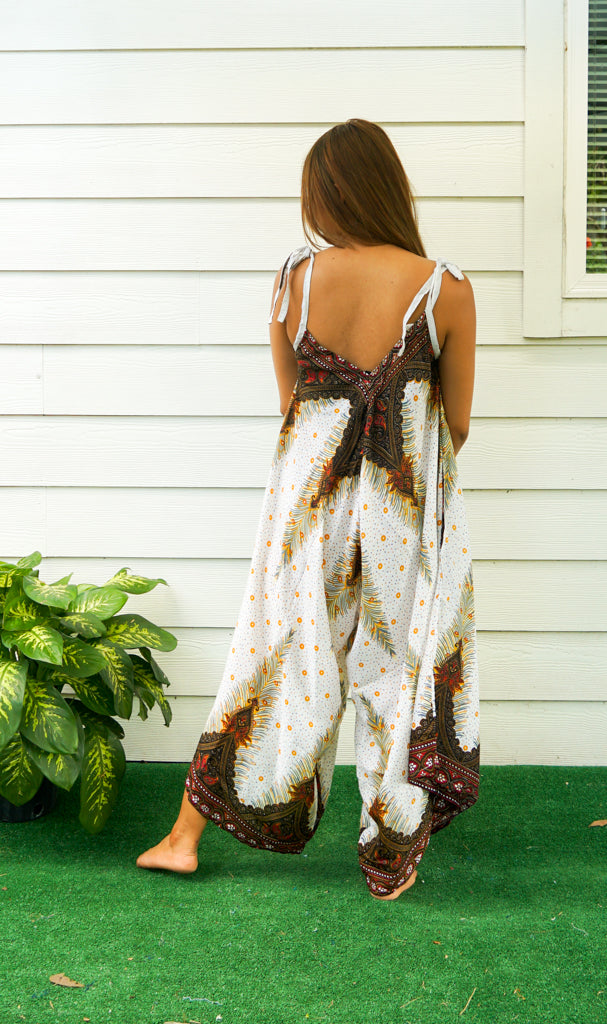 Ivory Peacock Jumpsuit