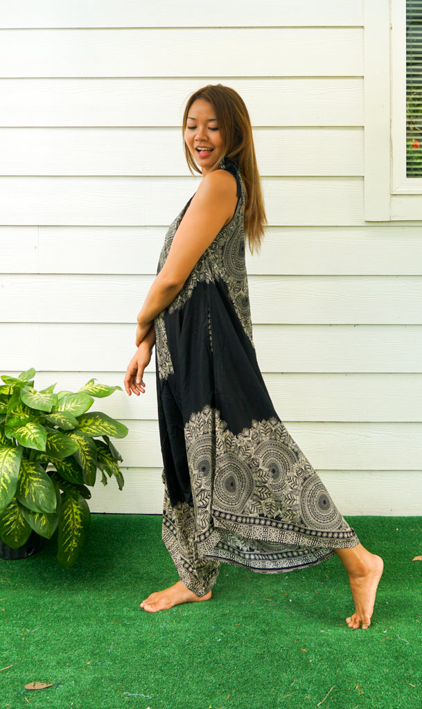 Black Lotus Boho Jumpsuit