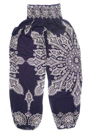 Purple Butterfly Mandala Harem Pants