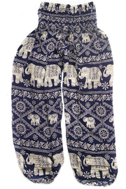 Purple Lovely Elephant Harem Pants