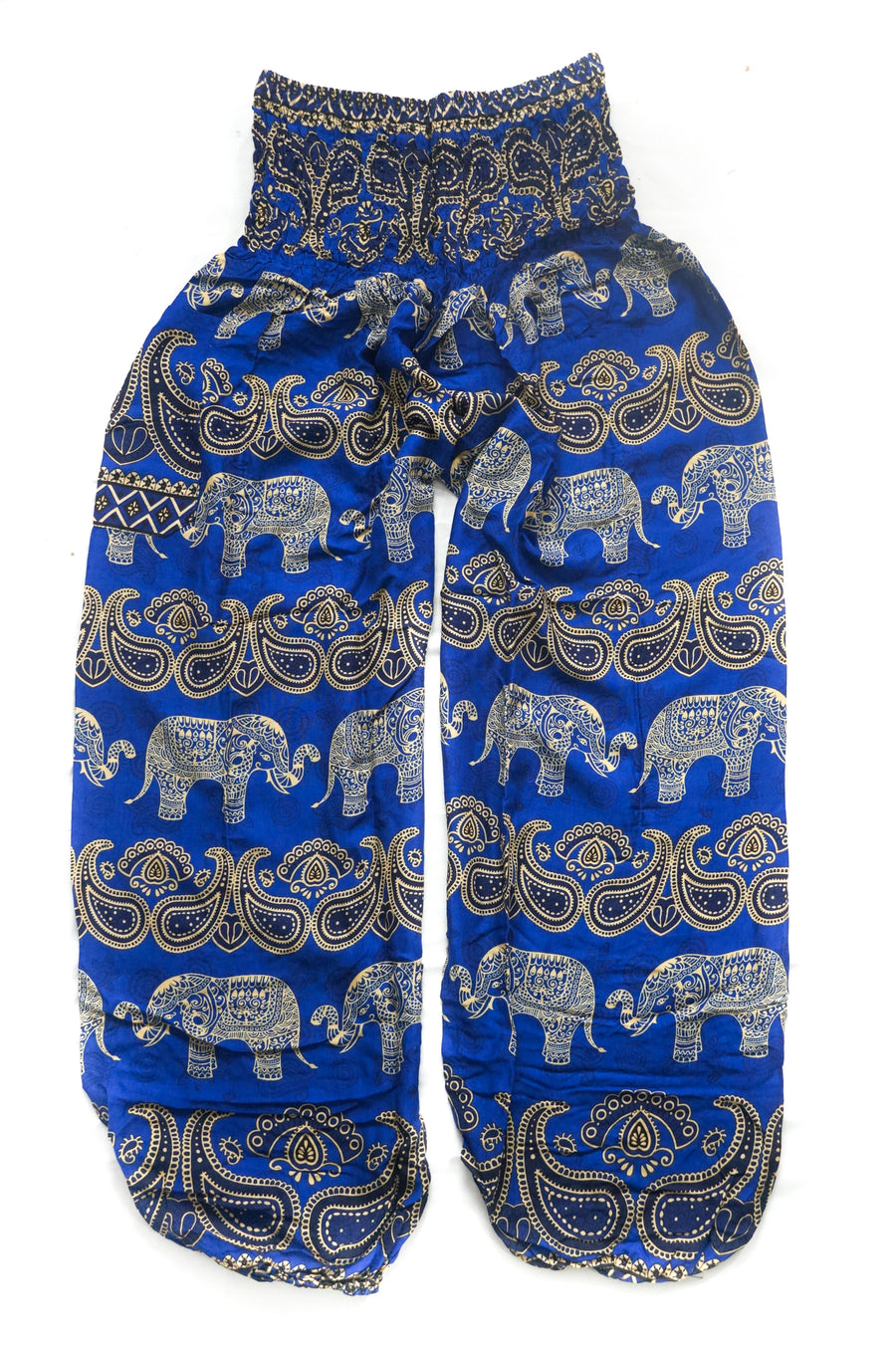 Blue Paisley Elephant Plus Size Harem Pants