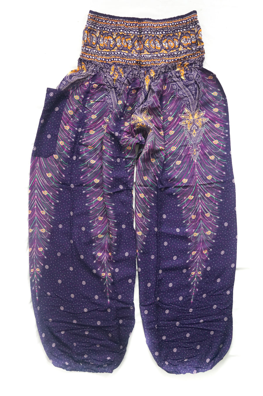 Purple Peacock Harem Pants