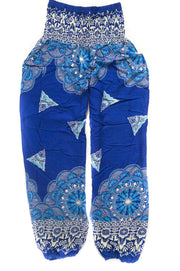 Pacific Blue Snow Mantra Harem Pants