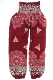 Burgundy Mantra Harem Pants