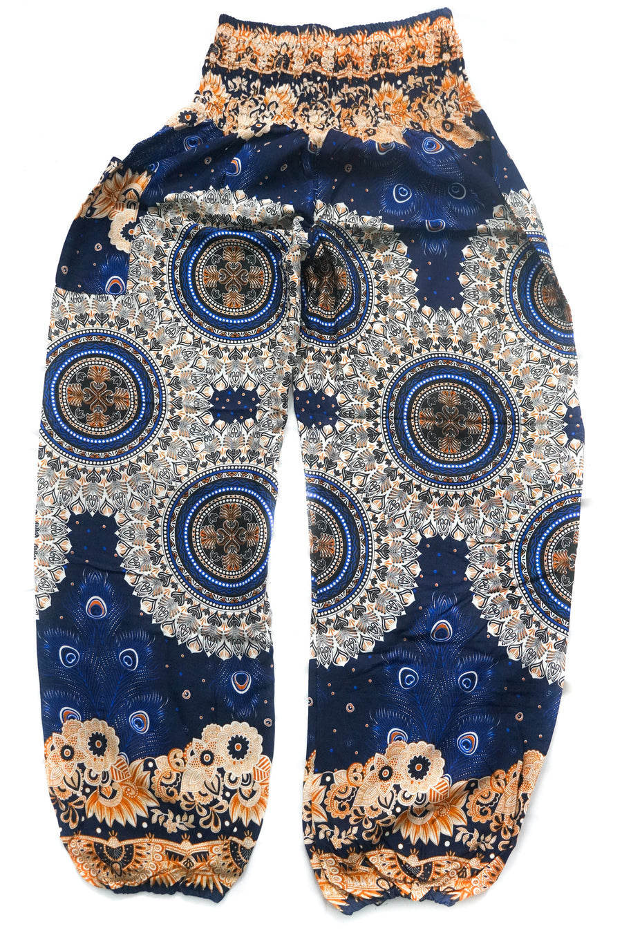 Dark Blue Royal Peacock Harem Pants