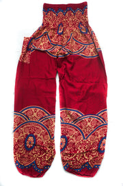 Red Luna Mandala Harem Pants