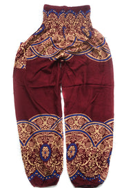 Brown Luna Mandala Harem Pants