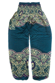 Teal Luna Mandala Harem Pants