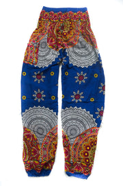 Pacific Blue Star Mandala Harem Pants