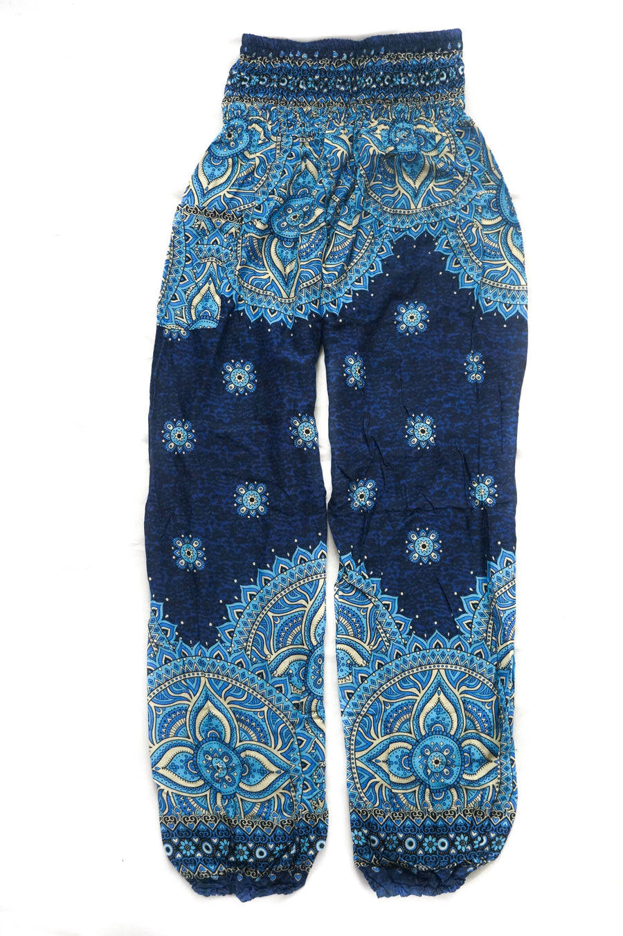 Dark Blue Goddess Mandala Harem Pants