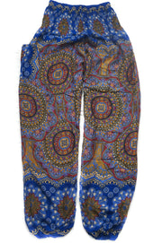 Blue Pendant Mandala Harem Pants