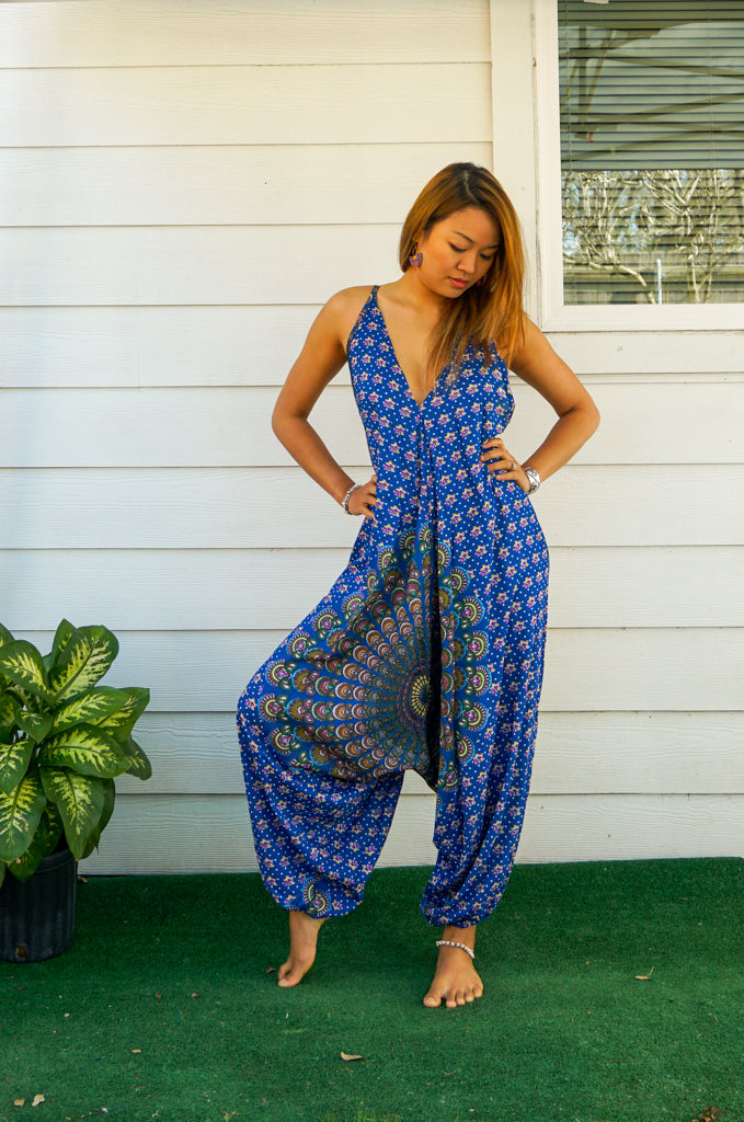 Pacific Blue Chakra Mandala Jumpsuit