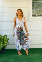 White Chakra Mandala Jumpsuit