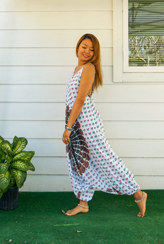 White Chakra Mandala Jumpsuit