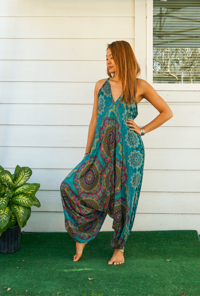 Teal Kathmandu Mandala Jumpsuit